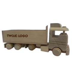 Auto tir z przyczepą + logo